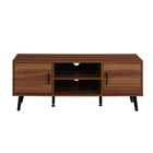 Modern Style TV Stand with Storage Cabinets and Interior Shelves Open Shelf Wood Furniture Home Furniture Living Room