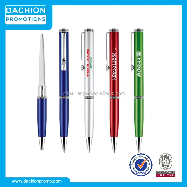 logo printed letter opener ballpoint pen combo