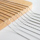 Graphic Customization 925 Sterling Silver Different Shape Chain For Jewelry Making