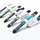 2 in 1 Multiple Retractable usb charging cable with logo