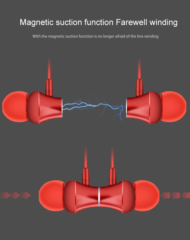 5.0 EDR Wireless Cell Phone Headset Best Necklace Halter Wireless Earphone Earbuds - ANKUX.COM