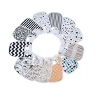 Wholesale custom organic cotton adjustable child bib 5 pack large baby food bibs