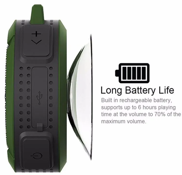 Amazon Best Selling Bluetooths Active Speaker for Smart Phone Outdoor Sport Portable C6 Waterproof Speaker - ANKUX.COM