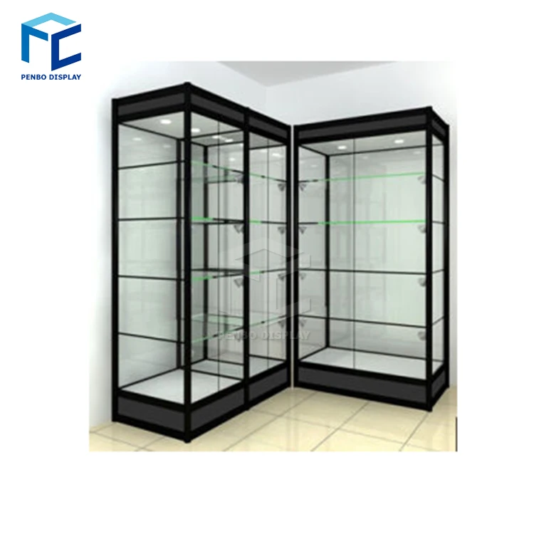 Modern Jewelry Aluminum Glass Display Showcase Lockable Glass Vitrine Showcase Display Cabinet Buy Elegant Design Glass Aluminium Display Cabinet Display Counter Full View Glass Display Cabinet Custom Size Aluminum Glass Display Showcase