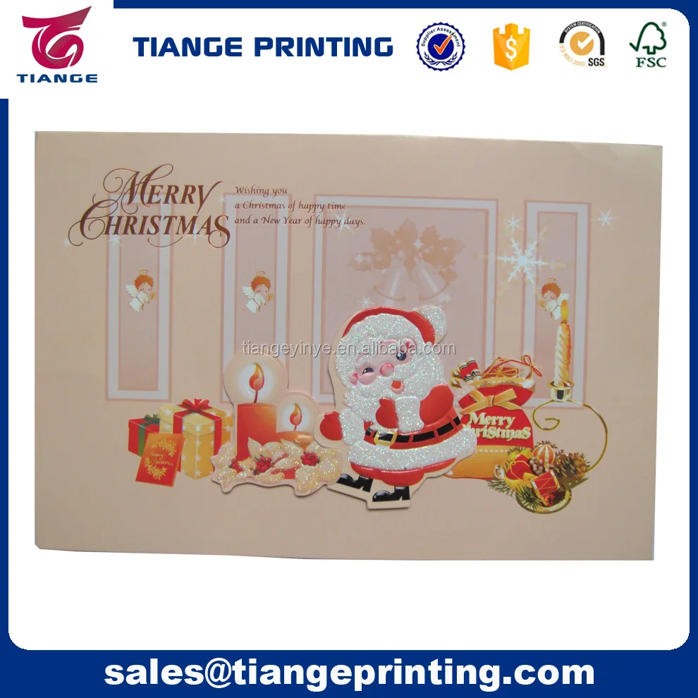 handmade christmas card printing greeting card for christmas