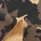 100% polyester brush knit camouflage print terry cloth super poly fabric