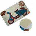 Custom Size Printed Memory Foam Bath Mats For Bathroom