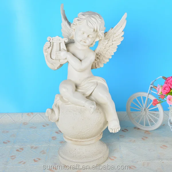 decorative resin angels wings figure boy angel figurines