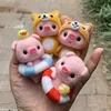 2019 Fashion Custom Pink Pig Doll Toy Wool Felt Craft DIY Non Finished Poked Set Handcraft Kit for Needle Material Bag Pack