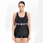 Plus Size One Piece Fat Women conservative new design swimwear beachwear