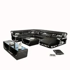 Big Living Room Sectional Furniture Part Modern Trend Recliner Cheer Leather Sofa Set With Storage