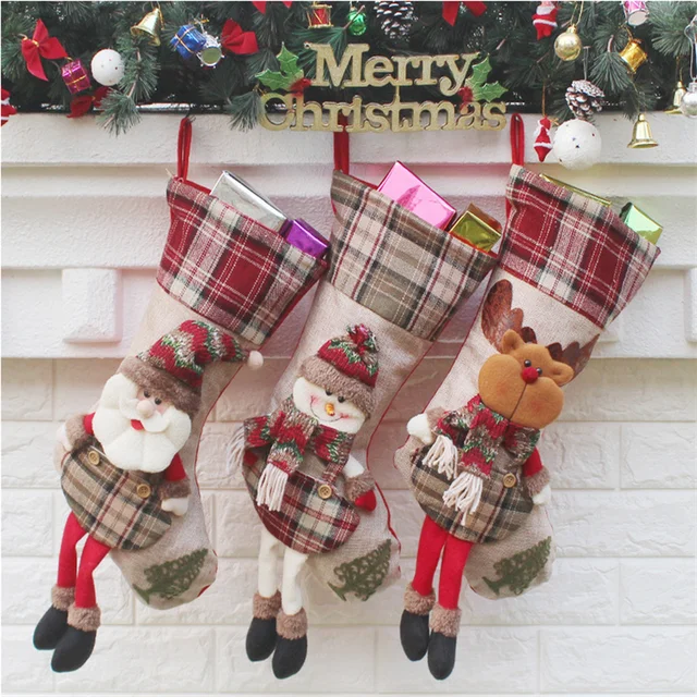 snowman elk chrismas xmas adorable christmas gift socks stocking
