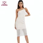 Fashion Summer Sexy Women Solid White Mini Lace Dress