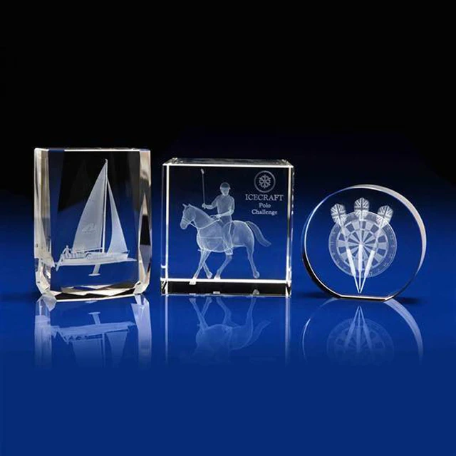 crystal award crystal cube for 3d laser engraving business gifts