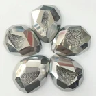 Cabochon Druzy Agate Quartz Oval Cabochon Metellic Silver Agate Beads Jewelry Stones