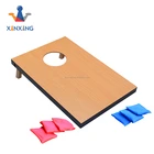 Educational bean toss game corn hole game and corn hole board with sand bags and outdoor sport wooden Corn Hole Coast board game