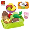 Hot Selling Children Plastic Fruit Basket Toy Fruit Toy Set