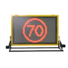 Led Display Vehicle Mounted VMS With Electrical Actuator Lifting System For Traffic Control TVMS-4