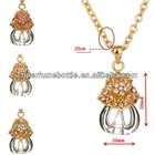 Refillable Glass Perfume Pendent Necklace 18K For Customized