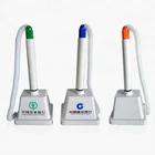 Guangzhou Cheap Plastic Counter Desk Pens With Chain