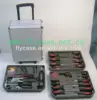 tool set in sample aluminum case car tools kit carry trolley case with lockable