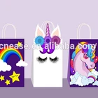 BD003 Unicorn theme party supplies about party gift bag children birthday party decoration paper favor bags