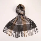 Men's Fashion Scarf Cashmere Plaid Striped Soft Winter Shawls