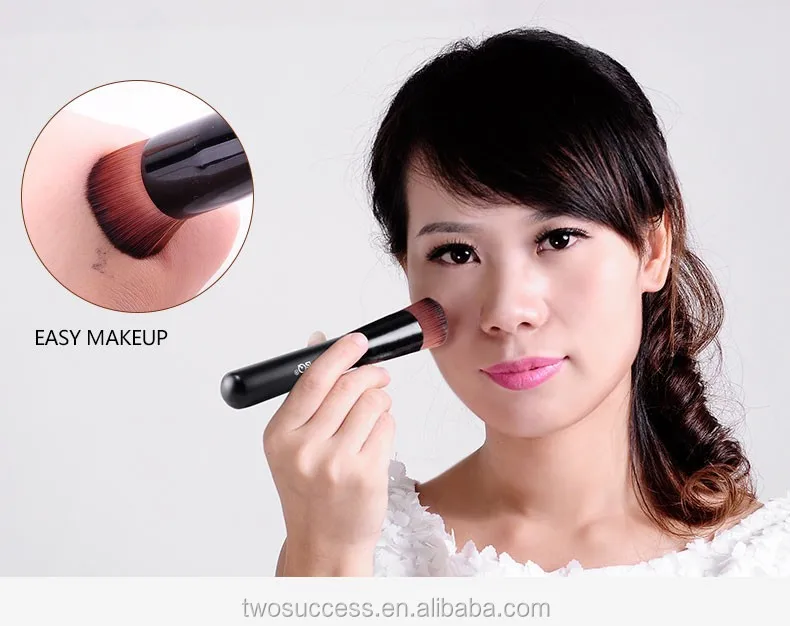 Brand New Soft Makeup Wood Groove Liquid FoundationBrush Fiber Brush BB Brush