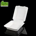 Container Sugarcane B024 Disposable For Family Party Dinner Leaf Container