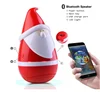 2018 Tumbler Santa Claus Gift with LED Light Portable Wireless Rechargeable Toy Christmas Speaker