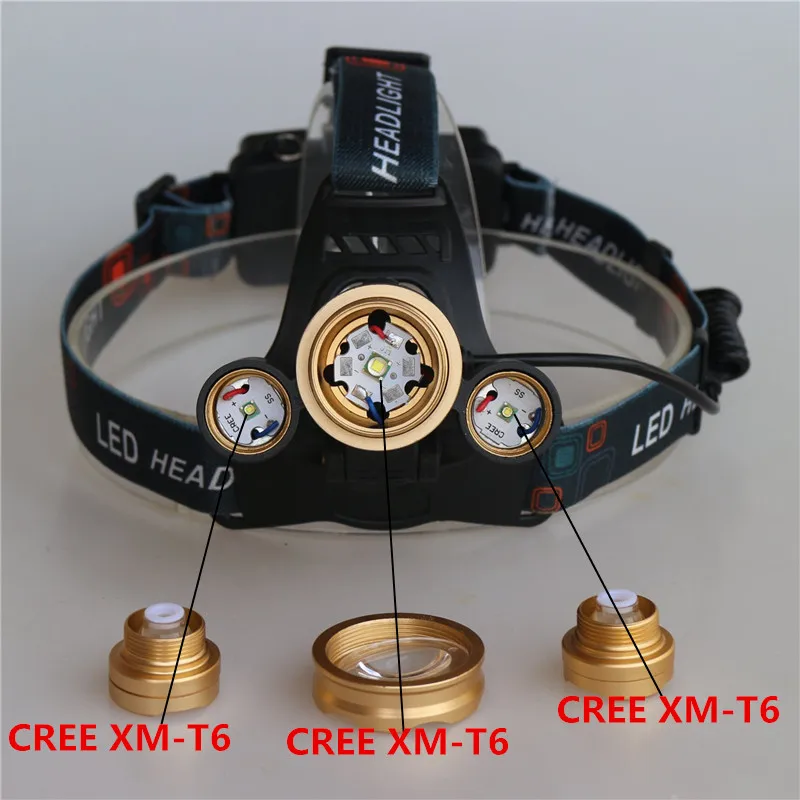 led Headlight 9000 Lumen 3T6 headlamp 3x XM-L T6 LED Head Lamp Flashlight head torch Headlamp for camping hunting fishing 4.jpg