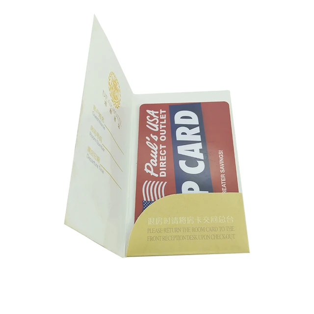 business gift card with customized printing backer/holder