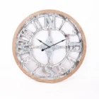 vintage mdf big size metal wooden wall clock custom home decor