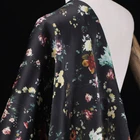 100% silk organza satin fabricr digital print fabric silk