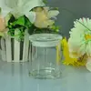 Wholesale 350ml Clear air tight odorless libbey status glass jars with flat lid