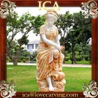 Garden famous stone carving marble statue women sculpture