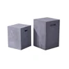 Antique Outdoor Furniture Garden Used Concrete Cube Shaped Table Matte Cement Table Stool For Sale