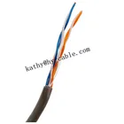 bc conductor pe insulation pvc jacket 4 core 2 twisted pair telephone cable