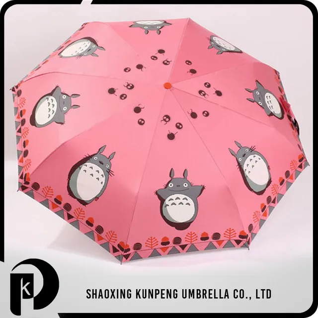 cute animal print umbrella cartoon image printed kid umbrella