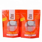 Reusable private label organic bread plastic mylar packaging bags