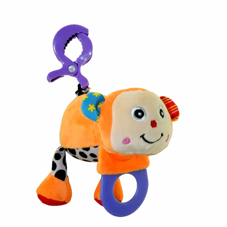 Baby Kids Animal Handbells Musical Developmental Toy Bed Bells Soft Rattle Toys