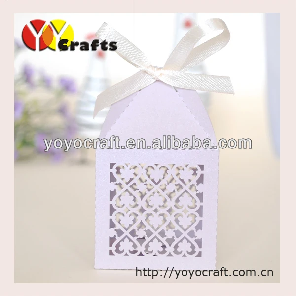 100pcs/lot customizable wedding favor boxes laser cut wedding