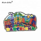 Wholesale Tourist Souvenir Barcelona 3D PVC Fridge Magnet