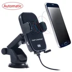 2 in 1 Phone Holder Fast Charging Car Mount Wireless Car Charger for Samsung Galaxy S9 Plus