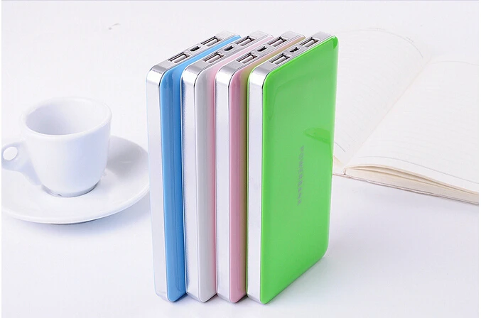Wholesale LOT Ultra-thin External Battery Power Bank 12000mah Portable Pack Charger For Charging your mobile phone