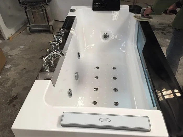 Modern Art Bathtub Freestanding Bathroom Bathtub with Massage Function Whirlpool Bathtub