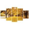 Best Seller 5 Piece HD Printed Canvas Prints fallen leaves gold Wall Art Painting Pictures for Home Decor