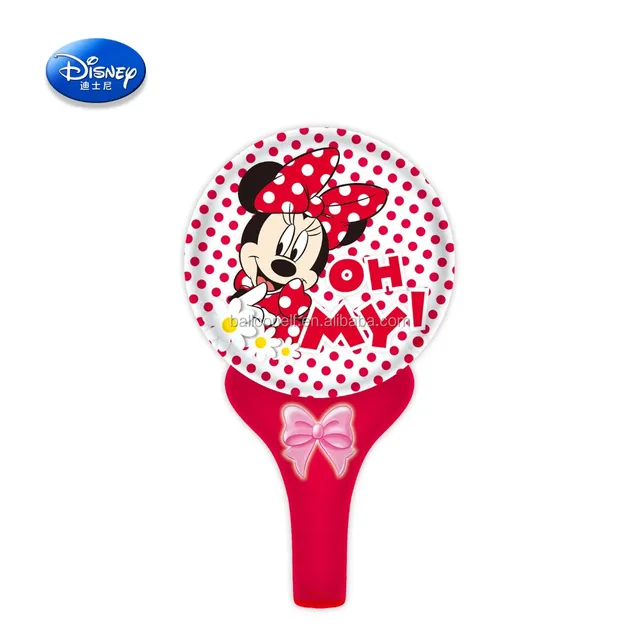 minnie mouse printing hand holder balloon gift toy use balloon