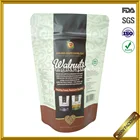food grade HDPE polythene stand up zip packaging with aluminum foil