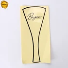 Sinicline transparent PVC hygiene sticker liner for sanitation protection with custom printing
